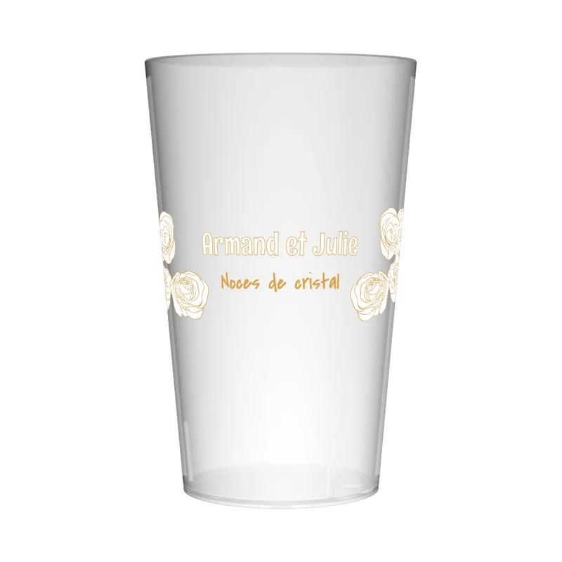 Gobelet personnalisé Noces de cristal