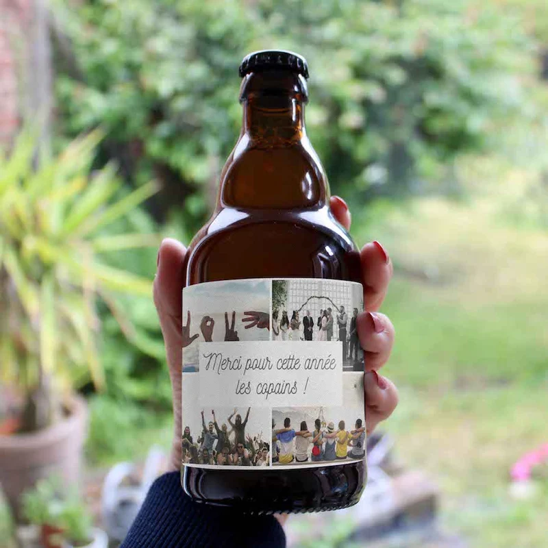 Bouteille nouvel an 100% personnalisée