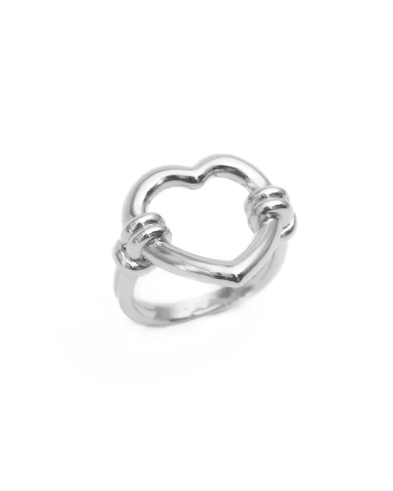 Bague coeur argent - LOVE