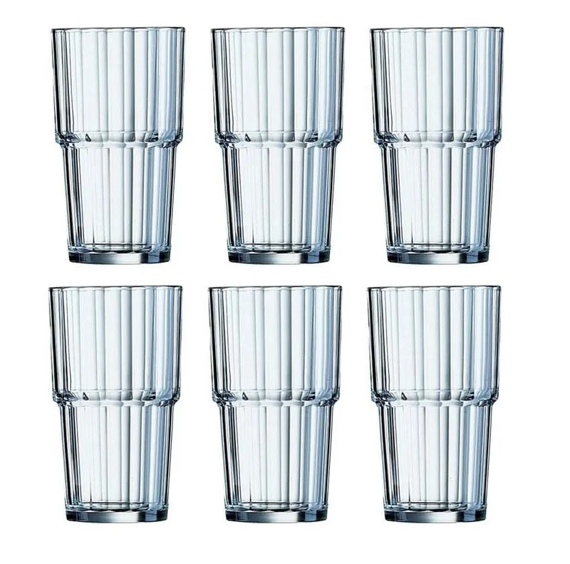 Ensemble de verres a eau Arcoroc - Gobelet - Norvège - 270 ml - 6 pièces