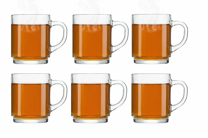 Ensemble de verres à thé Luminarc - Avec anse - Bock - 250 ml - 6 pièces