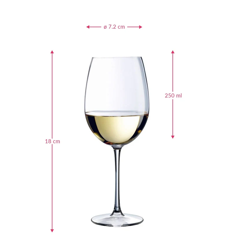 Set de verres à vin Chef & Sommelier - Verres à vin blanc - 25 cl - 6 pièces