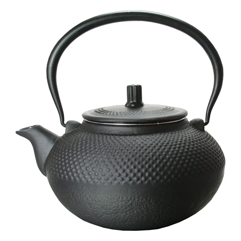 Théière Cookinglife Arare avec filtre en inox - Fonte noire - 1.5 litre