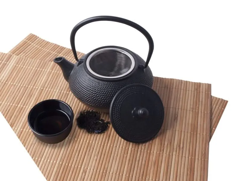 Théière Cookinglife Arare avec filtre inox - Fonte noire - 800 ml