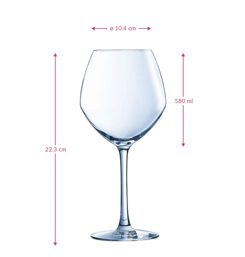 Set de verres a vin Chef & Sommelier - Verres a vin rouge - 58 cl - 6 pièces