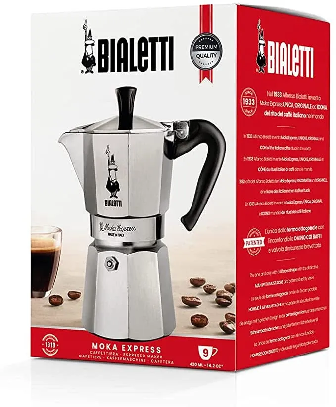 Percolateur Bialetti - Cafetière Moka - Moka Express - 4 tasses
