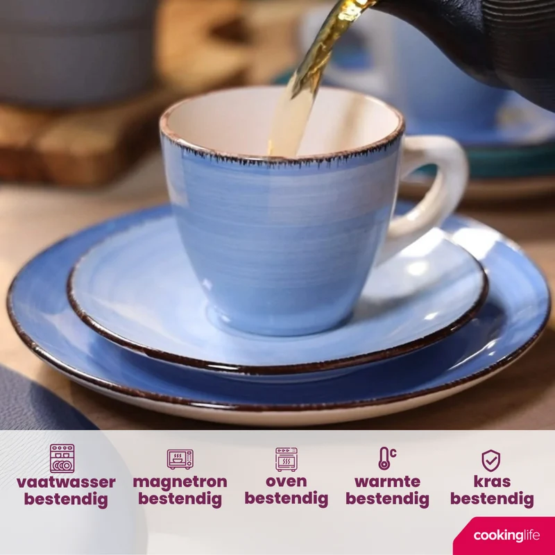 Ensemble de tasses à café Delice - Tasses Senseo - 180 ml - 6 pièces