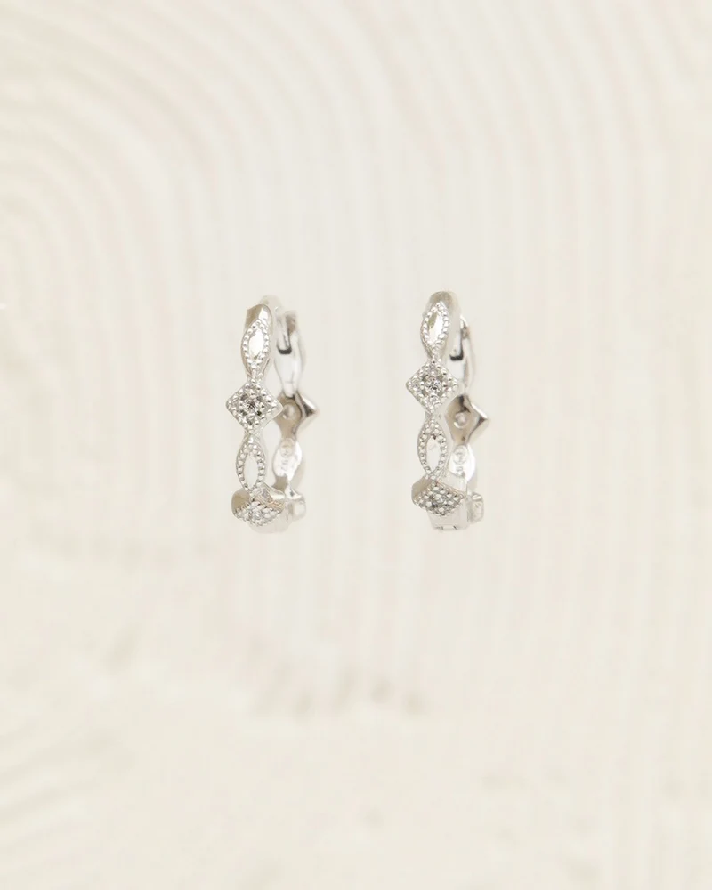 Mini créoles argent - KATI