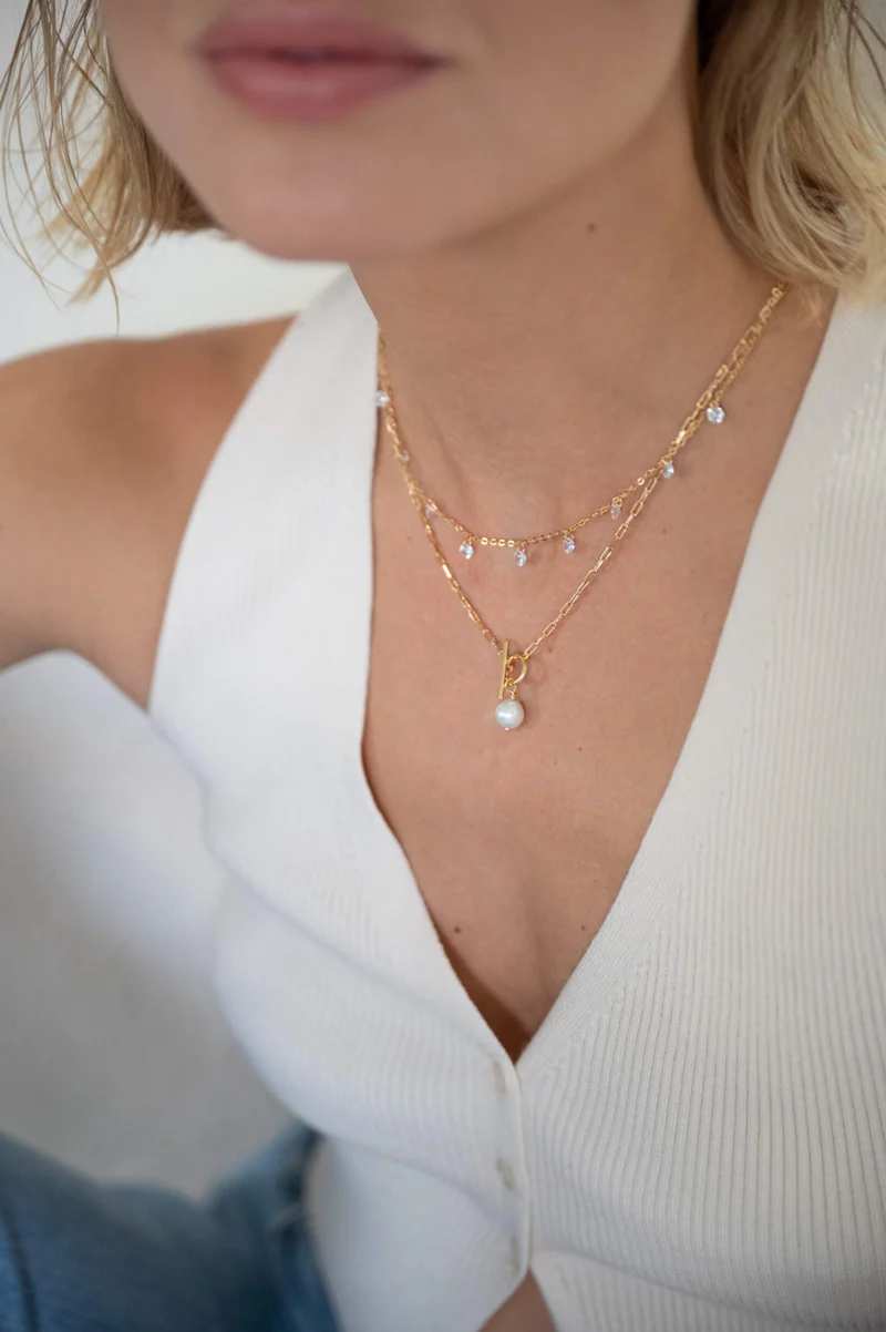 Collier - Bridgette blanc