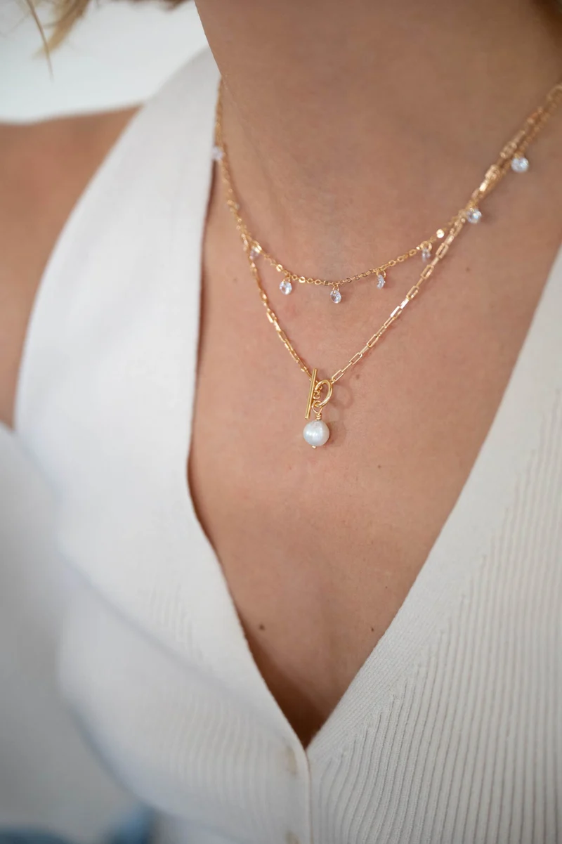 Collier - Bridgette blanc