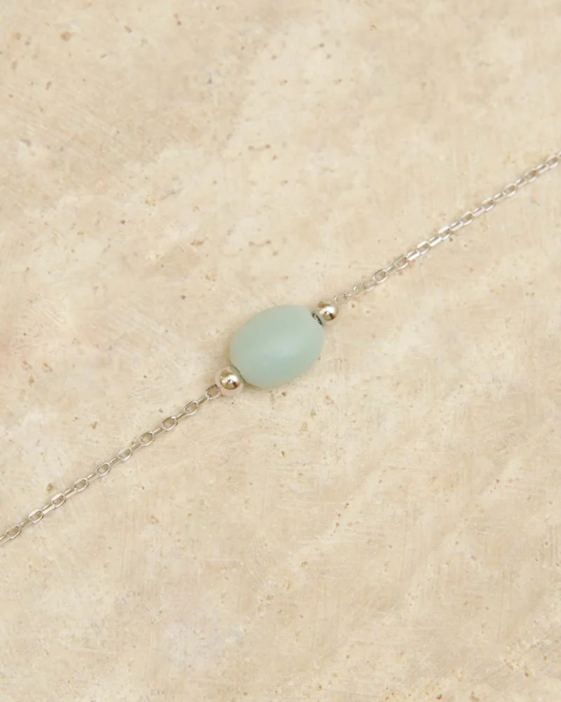 Bracelet argent - PHILEAS amazonite