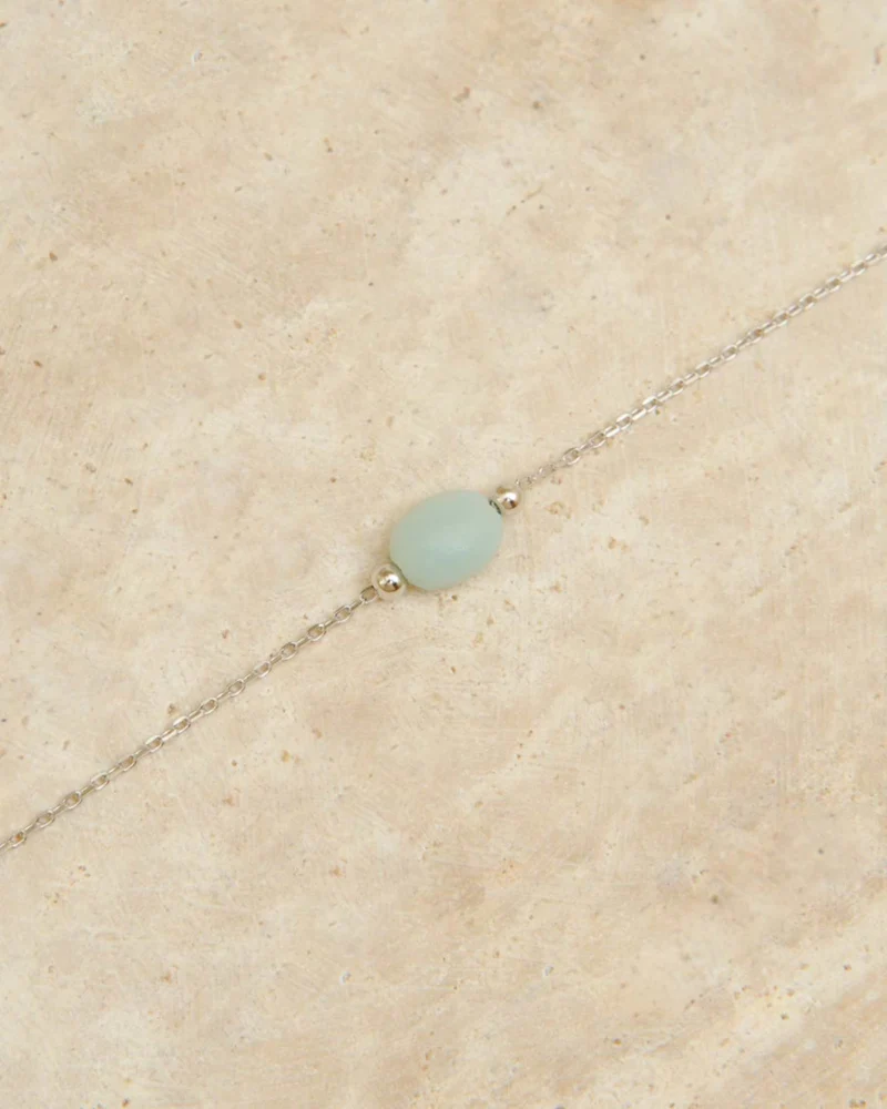 Bracelet argent - PHILEAS amazonite