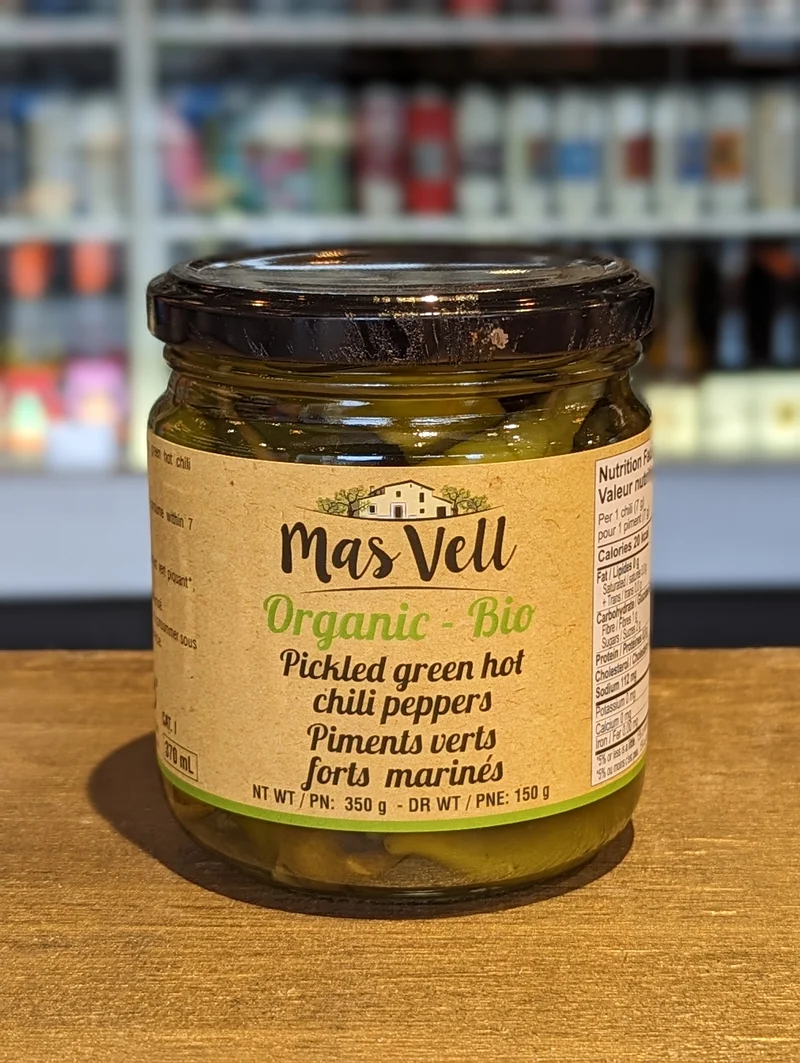 Piments chili marinés