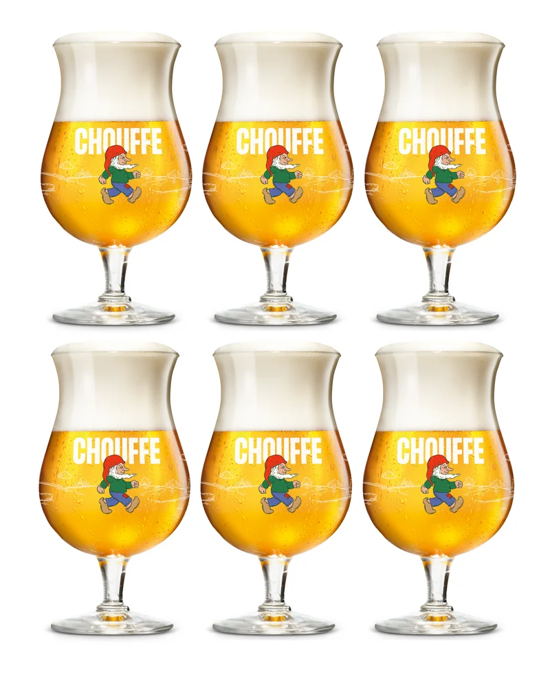 Ensemble de verres à bière La Chouffe - Verres à bière - 250 ml - 6 pièces