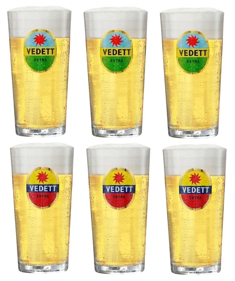 Verres à bière Vedett Extra 250 ml - 6 pièces