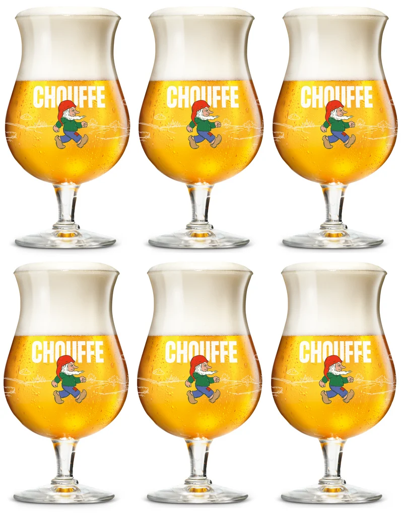 Ensemble de verres à bière La Chouffe - Verres à bière - 330 ml - 6 pièces