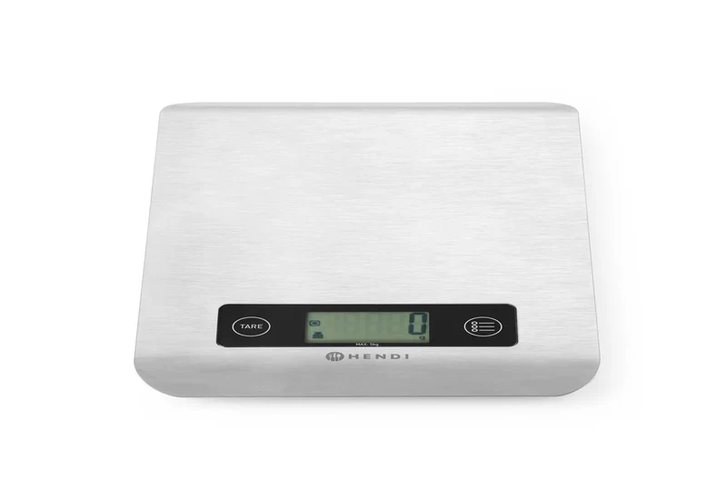 Balance de cuisine Hendi - Balance digitale - en acier inoxydable - 5 kg