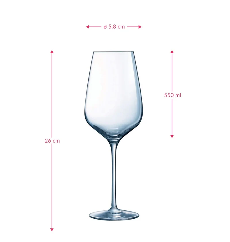 Ensemble de verres a vin Chef&Sommelier - Vin rouge - Sublym - 55 cl - 6 pieces