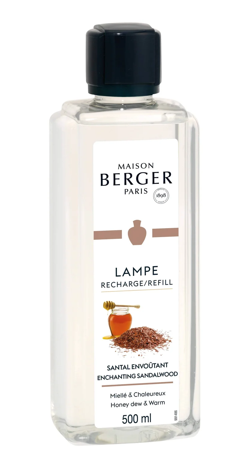 Recharge lampe Maison Berger - pour lampe à parfum - Bois de Santal - 500 ml