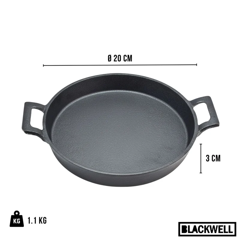 Poêle en fonte Cast Iron - Poêle à frire - Cook & Grill - 20 cm