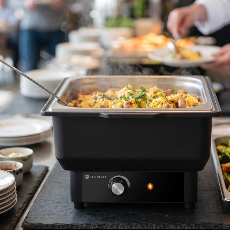 Chafing Dish Électrique Hendi Tellano - Chauffe-plats - GN 1/1 - 9 Litres