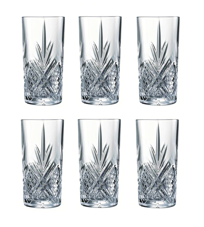 Ensemble de verres long drink Arcoroc - Gobelet - Broadway - 28 cl - 6 pièces