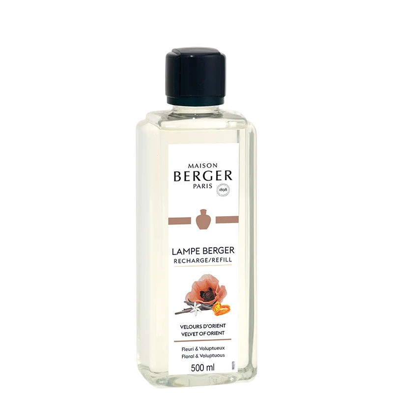 Recharge Maison Berger - pour lampe à parfum - Velvet ou Orient - 500 ml