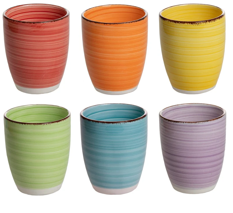 Set de tasses à café Studio Tavola - Sunny Summer - 160 ml - 6 pièces