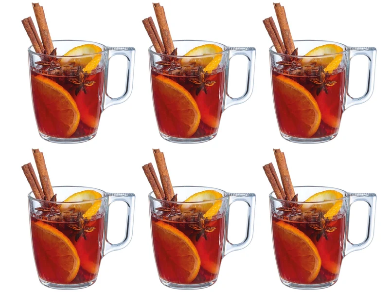 Ensemble de verres à thé Luminarc - Avec anse - Central - 250 ml - 6 pièces