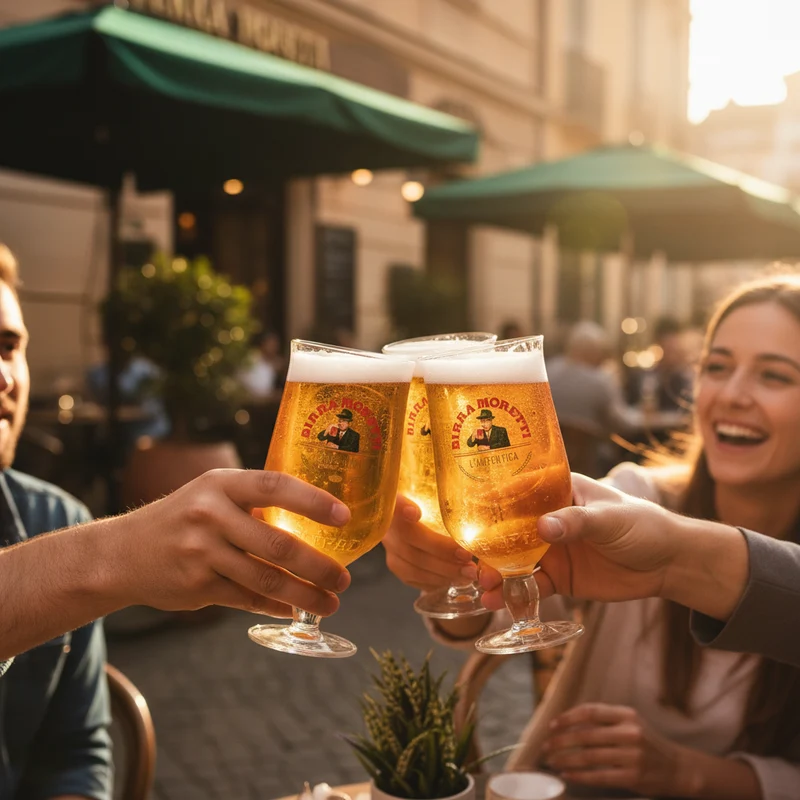 Ensemble de verres à bière Birra Moretti - Verres à bière - 250 ml - 6 pièces