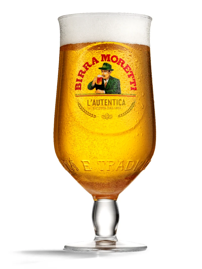 Ensemble de verres à bière Birra Moretti - Verres à bière - 250 ml - 6 pièces