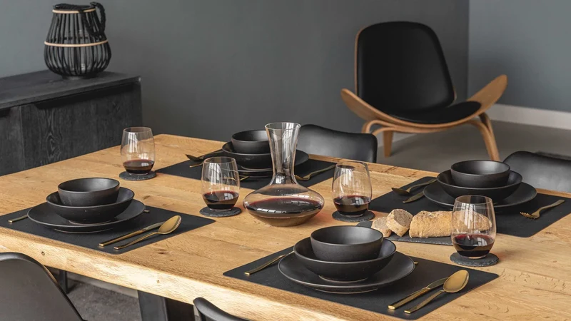 Ensemble de tasses Studio Tavola - Tasses a café - Black Tie - 350 ml - 6 pièces