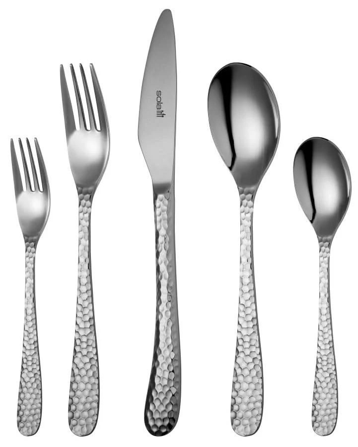 Ensemble de couverts Sola - en inox 18/10 - Lima - 6 personnes - 50 pièces
