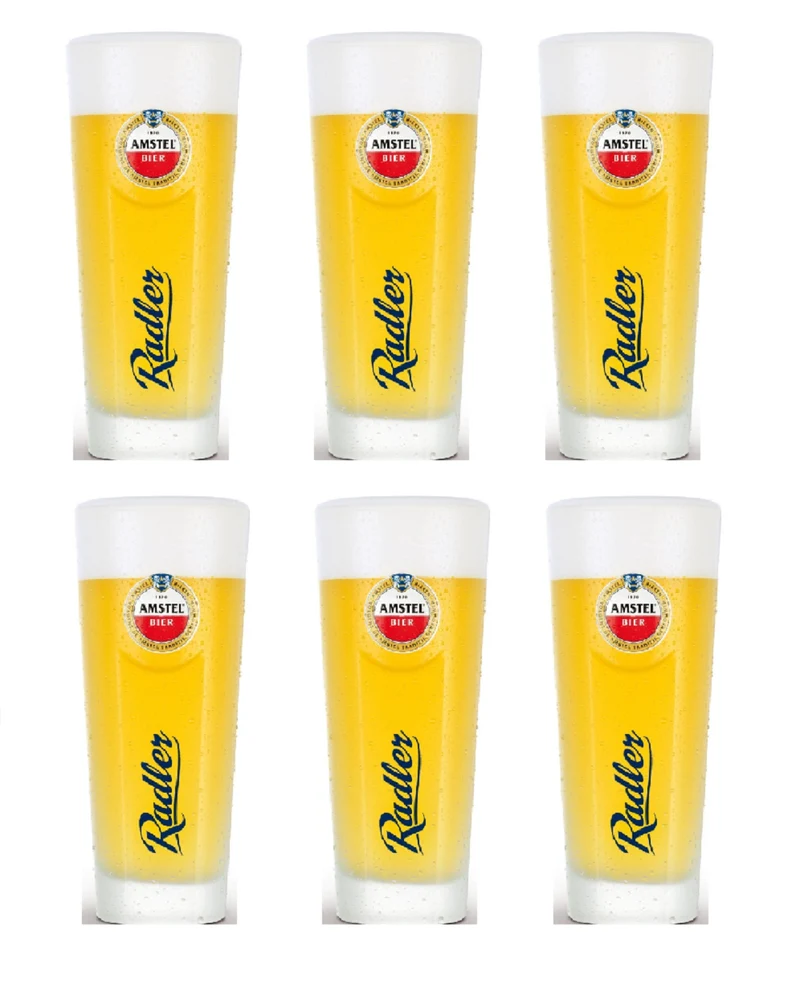 Ensemble de verres à bière Amstel - Radler - 300 ml - 6 pièces