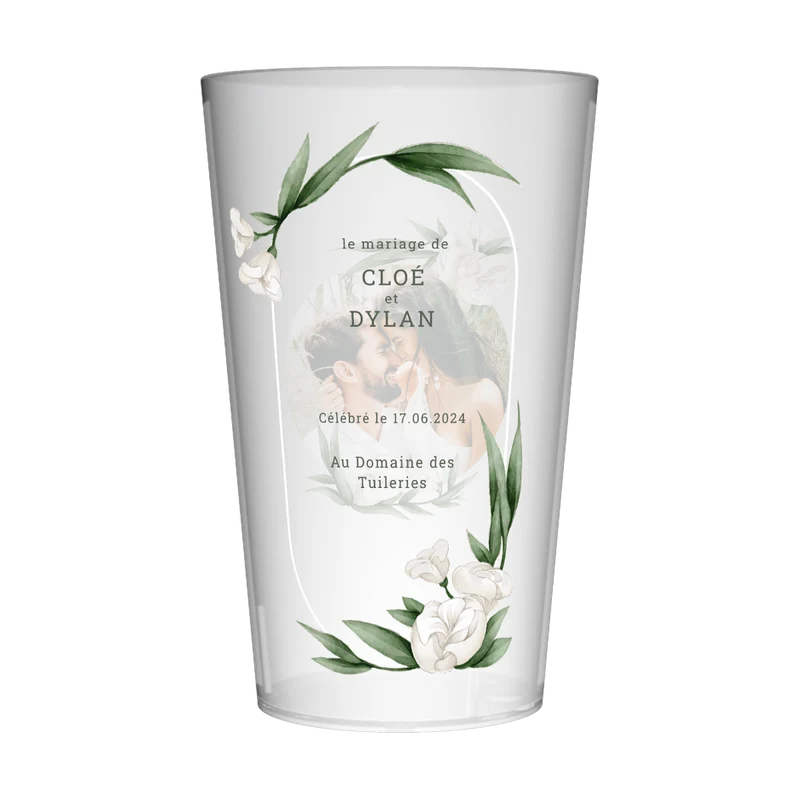Gobelet personnalisé Mariage Photo