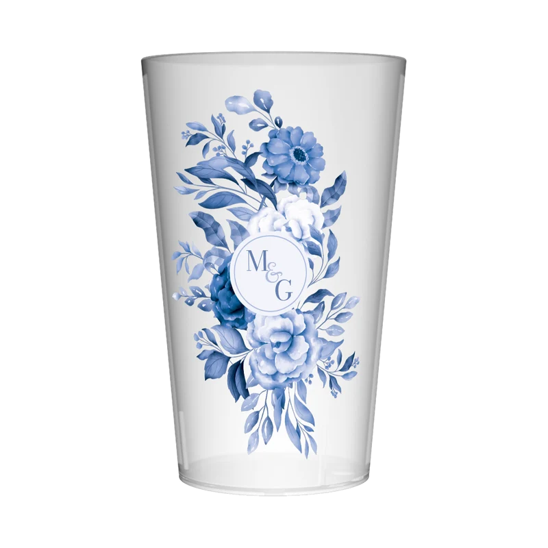 Gobelet personnalisé Mariage Chic Bleu
