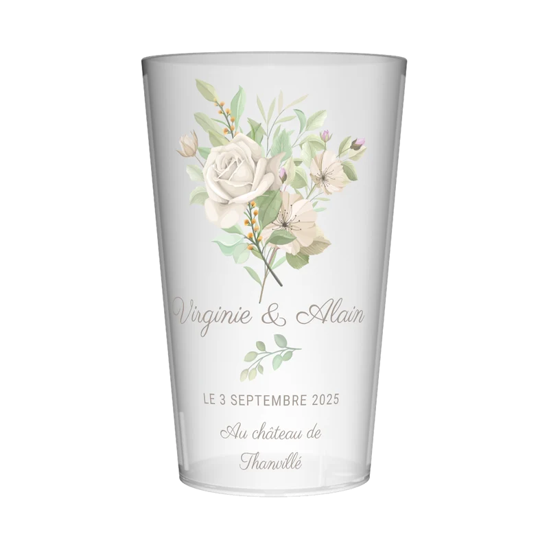 Gobelet personnalisé Mariage Paisible