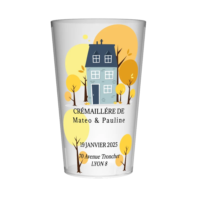 Gobelet personnalisé Crémaillère Maison