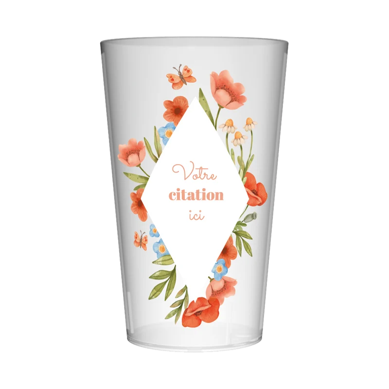 Gobelet personnalisé Summer Fleurs
