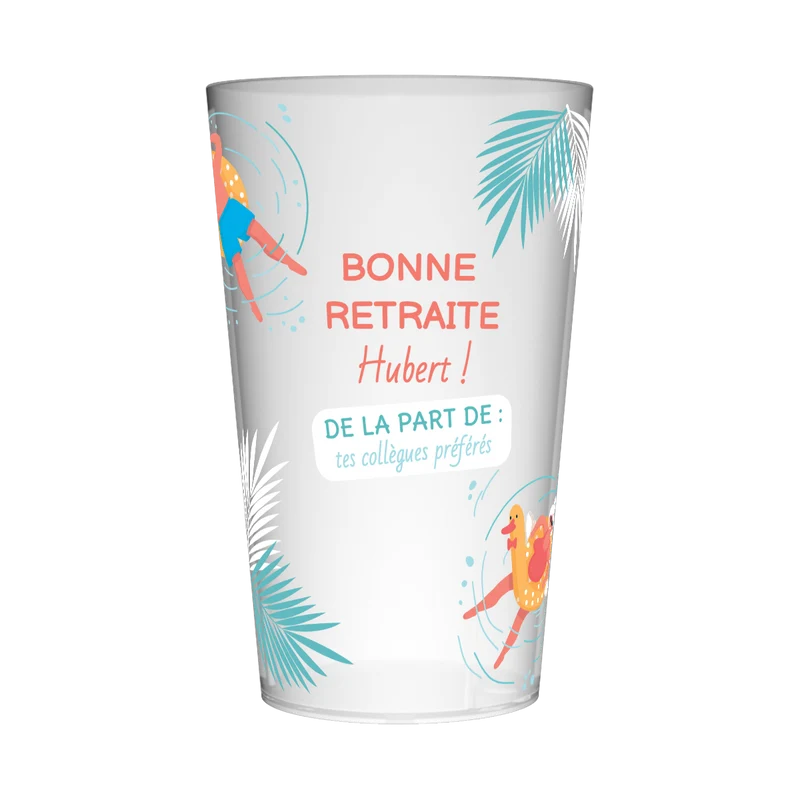 Gobelet personnalisé Retraite Repos