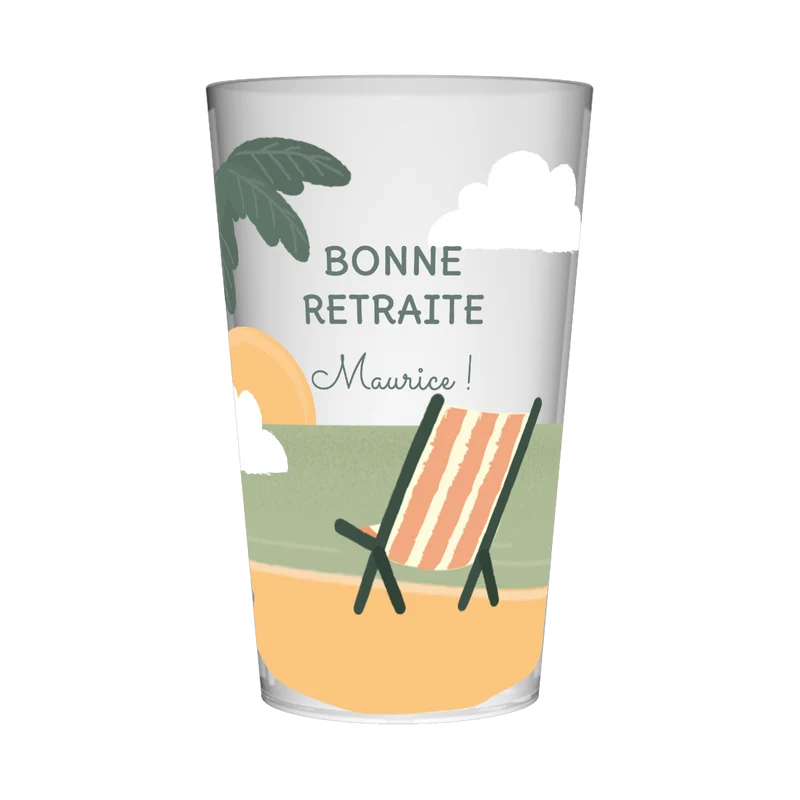 Gobelet personnalisé Retraite Vacances