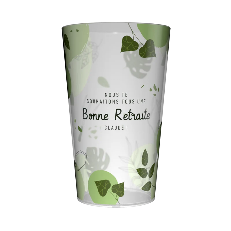 Gobelet personnalisé Retraite Nature