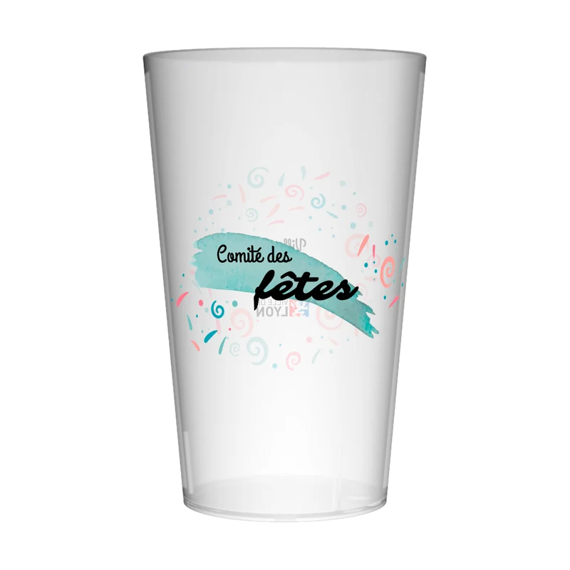 Gobelet personnalisé Comité des Fêtes Pastel