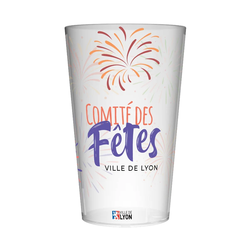 Gobelet personnalisé Comité des Fêtes Feux d'Artifice