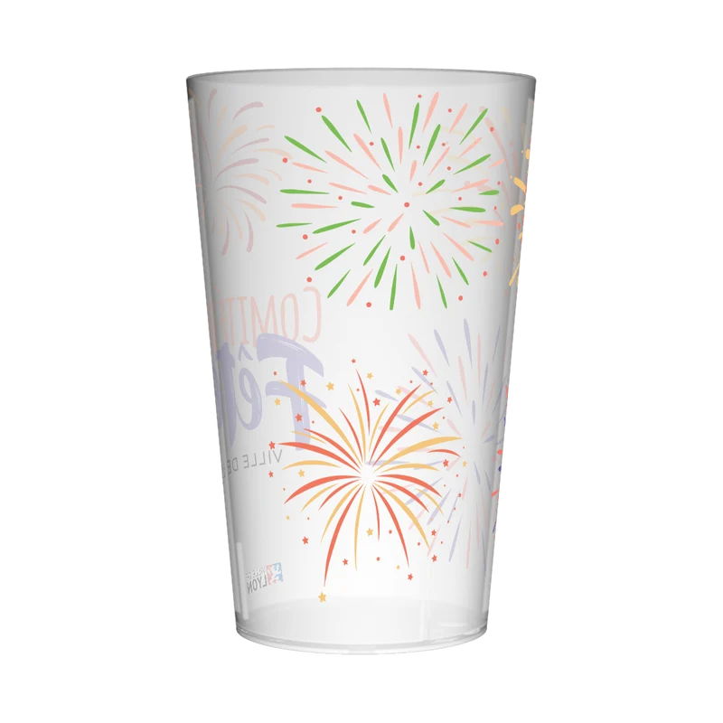 Gobelet personnalisé Comité des Fêtes Feux d'Artifice