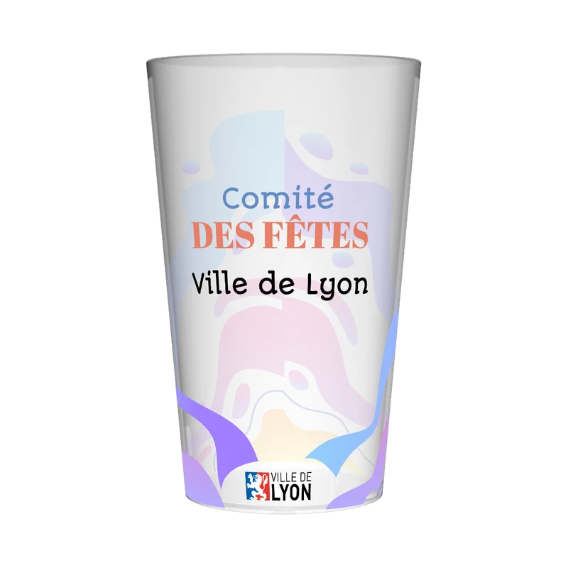 Gobelet personnalisé Comité des Fêtes Coloré