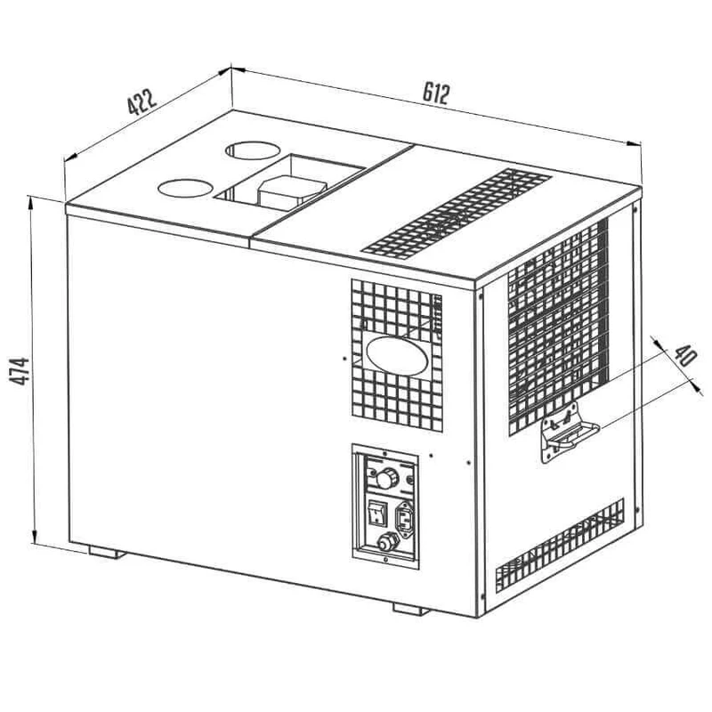Lindr AS-110 Nasskühler Zapfanlage | 110-130 L/h