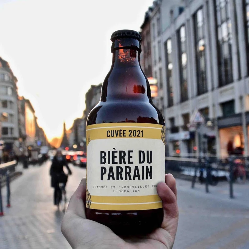 Bière demande parrain Cuvée année personnalisée