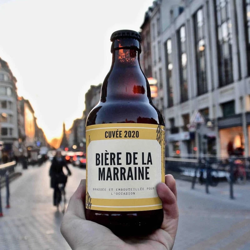 Bière demande marraine Cuvée année personnalisée