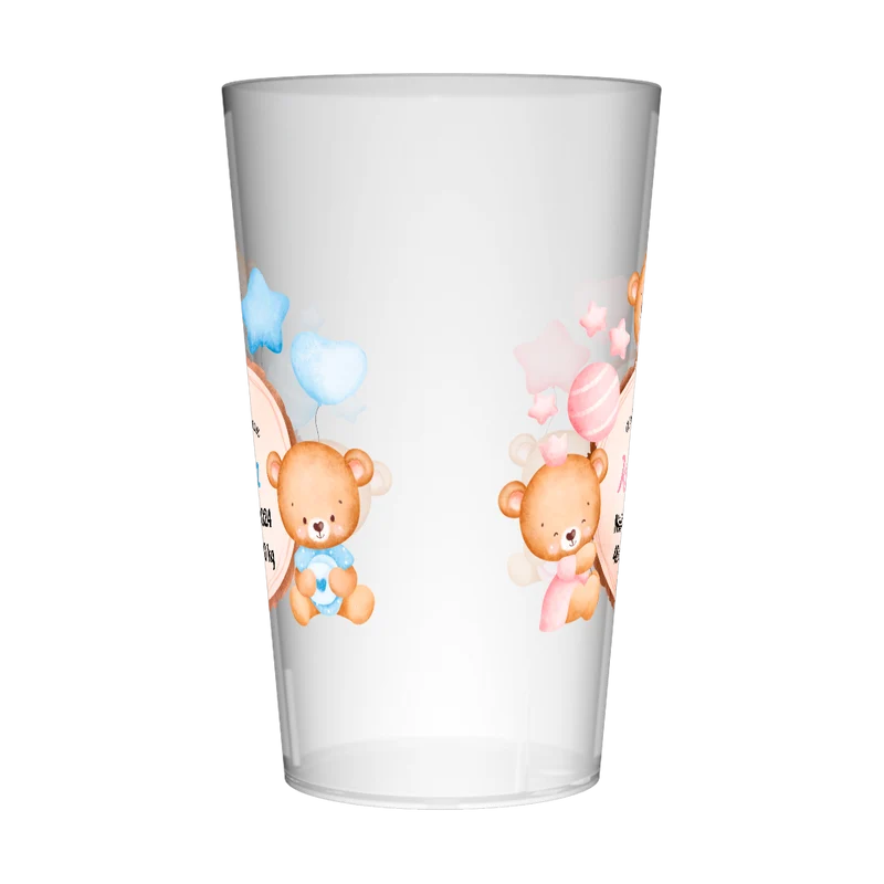 Gobelet personnalisé Naissance Ours & Jumeaux